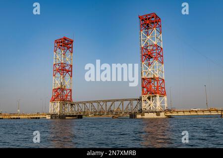 Brücke über die Arvand Rood, Shatt Al-Arab, Basra, Irak Stockfoto