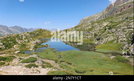 Alpe d'Huez Lakes, Isere, Bourgogne-Rhone-Alpes , frankreich Stockfoto