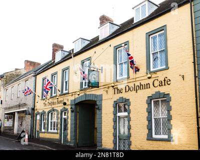 Dolphin Hotel und Café Somerset Stockfoto