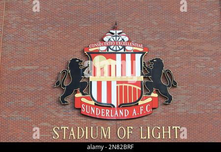 Während des Sky Bet Championship-Spiels zwischen Sunderland und Reading im Stadium of Light, Sunderland, am Samstag, den 11. Februar 2023. (Foto: Michael Driver | MI News) Guthaben: MI News & Sport /Alamy Live News Stockfoto