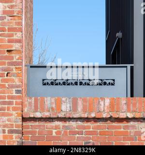 Fremantle, WA, Australien - Little House of George Street, Schild Stockfoto