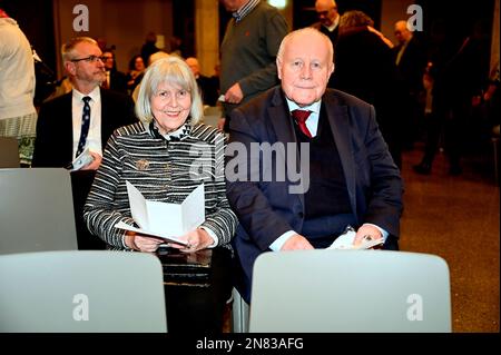 Georg Milbradt mit Ehefrau Angelika Meeth-Milbradt bei der Verleihung des Internationalen Brückepreis der Europastadt Görlitz/Zgorzelec 2022 an die SC Stockfoto