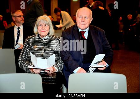 Georg Milbradt mit Ehefrau Angelika Meeth-Milbradt bei der Verleihung des Internationalen Brückepreis der Europastadt Görlitz/Zgorzelec 2022 an die SC Stockfoto