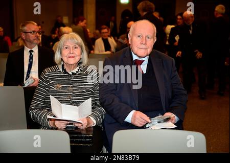 Georg Milbradt mit Ehefrau Angelika Meeth-Milbradt bei der Verleihung des Internationalen Brückepreis der Europastadt Görlitz/Zgorzelec 2022 an die SC Stockfoto