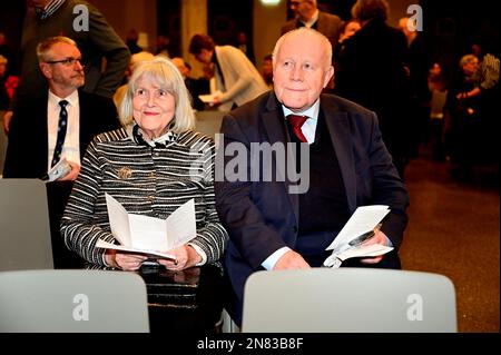 Georg Milbradt mit Ehefrau Angelika Meeth-Milbradt bei der Verleihung des Internationalen Brückepreis der Europastadt Görlitz/Zgorzelec 2022 an die SC Stockfoto