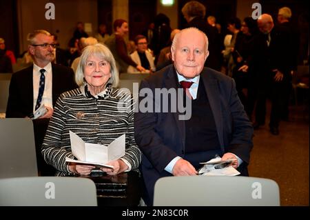 Georg Milbradt mit Ehefrau Angelika Meeth-Milbradt bei der Verleihung des Internationalen Brückepreis der Europastadt Görlitz/Zgorzelec 2022 an die SC Stockfoto