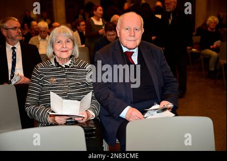 Georg Milbradt mit Ehefrau Angelika Meeth-Milbradt bei der Verleihung des Internationalen Brückepreis der Europastadt Görlitz/Zgorzelec 2022 an die SC Stockfoto