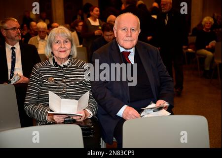 Georg Milbradt mit Ehefrau Angelika Meeth-Milbradt bei der Verleihung des Internationalen Brückepreis der Europastadt Görlitz/Zgorzelec 2022 an die SC Stockfoto