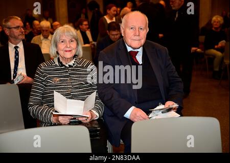 Georg Milbradt mit Ehefrau Angelika Meeth-Milbradt bei der Verleihung des Internationalen Brückepreis der Europastadt Görlitz/Zgorzelec 2022 an die SC Stockfoto