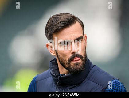 Plymouth, Großbritannien. 11. Februar 2023. Portsmouth Mittelfeldspieler Marlon Pack (7) erscheint während des Sky Bet League 1 Spiels Plymouth Argyle vs Portsmouth at Home Park, Plymouth, Großbritannien, 11. Februar 2023 (Foto von Stanley Kasala/News Images) in Plymouth, Großbritannien, am 2./11. Februar 2023. (Foto: Stanley Kasala/News Images/Sipa USA) Guthaben: SIPA USA/Alamy Live News Stockfoto