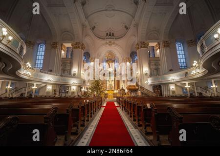 St. Michael Church Interior - Hamburg, Deutschland Stockfoto