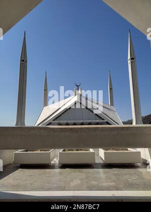 Faisal Moschee Islamabad. Pakistan 7. Februar 2023. Stockfoto