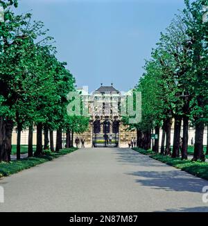 Tor zum Schloss Belvedere, Wien Stockfoto