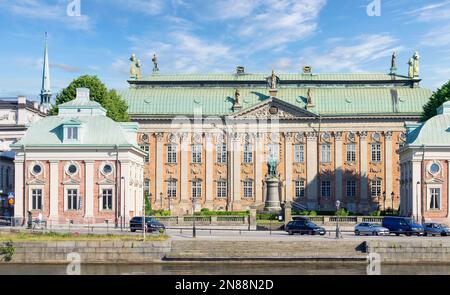 Stockholm, Schweden - Juni 26 2022: Riddarhuset, Adelshaus oder Ritterhaus, im 17.. Jahrhundert vom schwedischen Adel in Auftrag gegeben, im Nordwesten der Altstadt, Gamla Stan Stockfoto