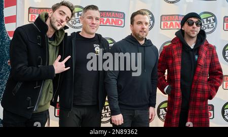 PHILADELPHIA, Pennsylvania, USA - 04. FEBRUAR 2023: Alle Zeiten niedrig bei alt 104,5 Winter Jawn bei Xfinity Live! Stockfoto