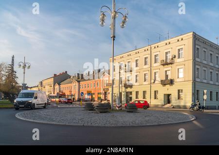 Czestochowa, Polen - 01. Januar 2023: Stadt Częstochowa am ersten Weihnachtsfeiertag. Reisen Stockfoto