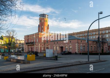 Czestochowa, Polen - 01. Januar 2023: Stadt Częstochowa am ersten Weihnachtsfeiertag. Reisen Stockfoto