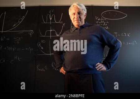 Andrei Linde, a RussianAmerican theoretical physicist, in his office