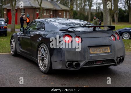 2009 Nissan GT-R Black Edition, ausgestellt auf der japanischen Versammlung, die am 29. Januar 2023 im Bicester Heritage Centre stattfindet. Stockfoto