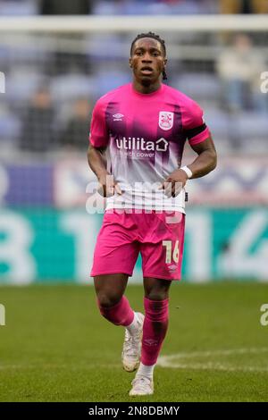 Wigan, Großbritannien. 11. Februar 2023. Joseph Hungbo #16 of Huddersfield Town während des Sky Bet Championship-Spiels Wigan Athletic vs Huddersfield Town im DW Stadium, Wigan, Großbritannien, 11. Februar 2023 (Foto von Steve Flynn/News Images) in Wigan, Großbritannien, am 2./11. Februar 2023. (Foto: Steve Flynn/News Images/Sipa USA) Guthaben: SIPA USA/Alamy Live News Stockfoto