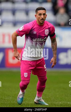 Wigan, Großbritannien. 11. Februar 2023. Anthony Knockaert #50 of Huddersfield Town während des Sky Bet Championship-Spiels Wigan Athletic vs Huddersfield Town im DW Stadium, Wigan, Großbritannien, 11. Februar 2023 (Foto von Steve Flynn/News Images) in Wigan, Großbritannien, am 2./11. Februar 2023. (Foto: Steve Flynn/News Images/Sipa USA) Guthaben: SIPA USA/Alamy Live News Stockfoto