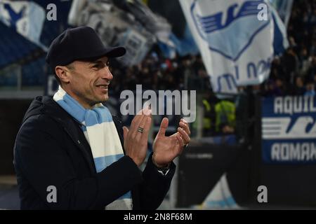 Rom, Italien. 11. Februar 2023. Stefan Radu von Latium während des Fußballspiels der Serie A zwischen SS Lazio und Atalanta BC im Olimpico-Stadion in Rom (Italien), Fenruary 11., 2023. Foto: Antonietta Baldassarre/Insidefoto Credit: Insidefoto di andrea staccioli/Alamy Live News Stockfoto