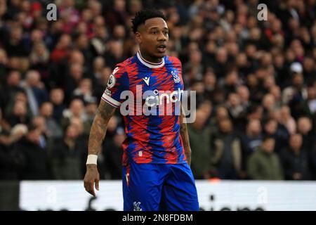 London, Großbritannien. 11. Februar 2023. Nathaniel Clyne of Crystal Palace während des Spiels der Premier League zwischen Crystal Palace und Brighton und Hove Albion im Selhurst Park, London, England am 11. Februar 2023. Foto von Carlton Myrie. Nur redaktionelle Verwendung, Lizenz für kommerzielle Verwendung erforderlich. Keine Verwendung bei Wetten, Spielen oder Veröffentlichungen von Clubs/Ligen/Spielern. Kredit: UK Sports Pics Ltd/Alamy Live News Stockfoto