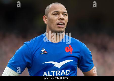 Dublin, Irland. 11. Februar 2023. Gael Fickou von Frankreich während des Spiels der Guinness Six Nations Cup Runde 2 zwischen Irland und Frankreich im Aviva Stadium in Dublin, Irland, am 11. Februar 2023 (Foto: Andrew SURMA/Credit: SIPA USA/Alamy Live News Stockfoto