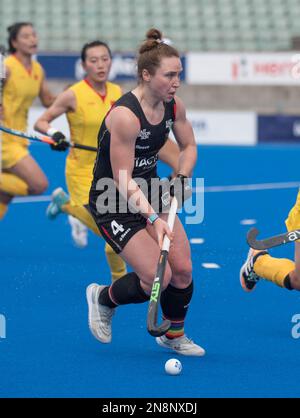 Sydney, Australien. 11. Februar 2023. Nike Lorenz von Deutschland die Frauen-Nationalmannschaft wurde während des Spiels der Internationalen Hockeyföderation Pro League China gegen Deutschland im Sydney Olympic Park Hockey Centre in Aktion gesehen. Endstand Deutschland 2:1 China. (Foto: Luis Veniegra/SOPA Images/Sipa USA) Guthaben: SIPA USA/Alamy Live News Stockfoto