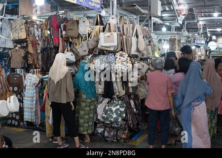28. Januar 2023 Aktivitäten rund um Malioboro, Yogyakarta, Indonesien. Stockfoto