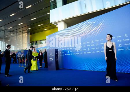 11. Februar 2023, Sevilla, Andalusien, Spanien: Nuria Gago nimmt an den Goya Awards 37. Teil – Roter Teppich bei Fibes – Konferenz und Ausstellung am 11. Februar 2023 in Sevilla, Spanien (Kreditbild: © Jack Abuin/ZUMA Press Wire) – NUR REDAKTIONELLE VERWENDUNG! Nicht für den kommerziellen GEBRAUCH! Stockfoto