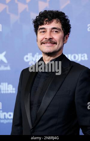 Sevilla. Spanien. 20230211, Jose Manuel Seda nimmt am 11. Februar 2023 in Sevilla, Spanien, an den Goya Awards 37. - Red Carpet at Fibes - Conference and Exhibition Teil Stockfoto