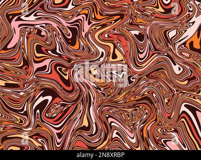 Stilvolle, abstrakte, flüssige Marmorgrafik. Weibliche Tintenalkoholkunstvorlage. Stock Vektor