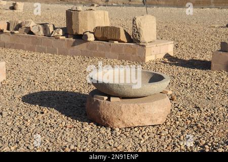 Antike Ruinen im Tempel von Kom Ombo in Assuan, Ägypten Stockfoto