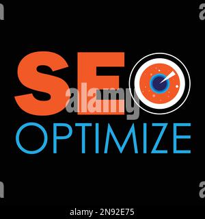 SEO OPTIMIZE Logo Design Template Stock Vektor