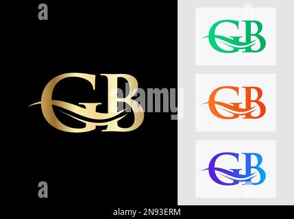 Ursprüngliches Monogramm „Letter GB Logo“-Design. GB-Logotypvorlage Stock Vektor