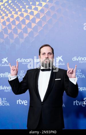 11. Februar 2023, Sevilla, Andalusien, Spanien: Carlos Vermut nimmt an den Goya Awards 37. Teil – Roter Teppich bei Fibes – Konferenz und Ausstellung am 11. Februar 2023 in Sevilla, Spanien (Kreditbild: © Jack Abuin/ZUMA Press Wire) – NUR REDAKTIONELLE VERWENDUNG! Nicht für den kommerziellen GEBRAUCH! Stockfoto