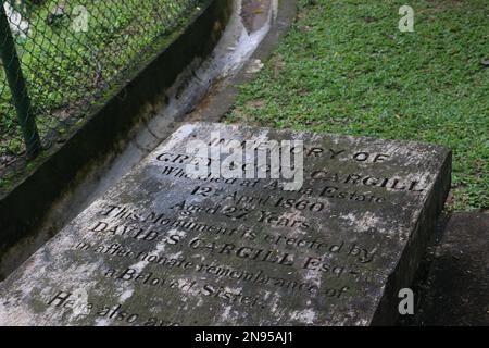 British Garrison Cemetery/Kandy Garrison Cemetery Stockfoto