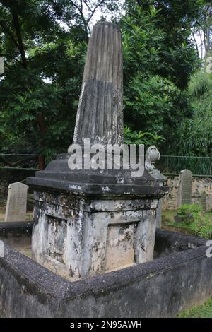 British Garrison Cemetery/Kandy Garrison Cemetery Stockfoto