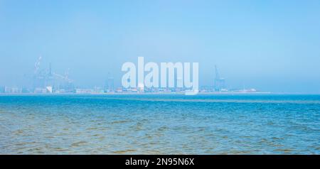 Hafen am Strand danzig Stockfoto