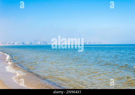 Hafen am Strand danzig Stockfoto