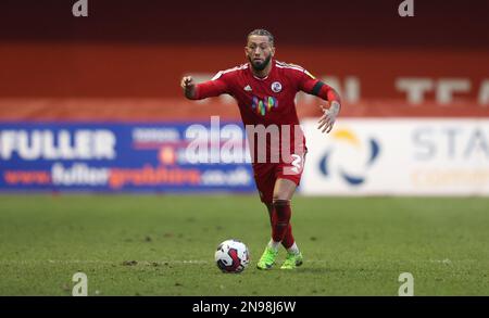 Kellan Gordan von Crawley Town während des zweiten EFL League-Spiels zwischen Crawley Town und Crewe Alexandra im Broadfield Stadium in Crawley. 11. Februar 2023 Stockfoto