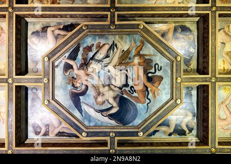 Arezzo Toskana Italien. Vasari Home Museum Stockfoto