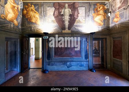 Arezzo Toskana Italien. Vasari Home Museum Stockfoto