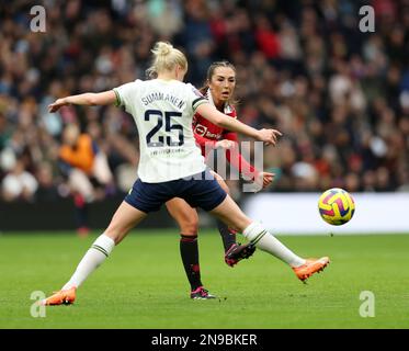 London, England, 12. Februar 2023. Katie Zelem von man Utd Women während des FA Women's Super League-Spiels im Tottenham Hotspur Stadium, London. Der Bildausdruck sollte lauten: David Klein/Sportimage Stockfoto