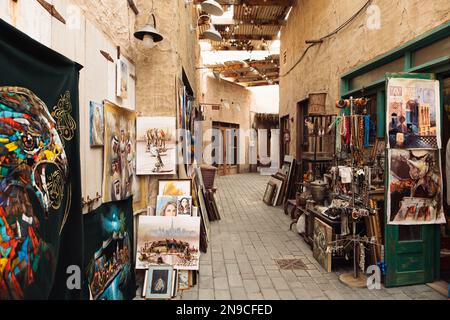 Al Seef Souk in Dubai Stockfoto