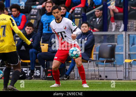 ARNHEM, NIEDERLANDE - FEBRUAR 12: Naoki Maeda vom FC Utrecht während des niederländischen Eredivisie-Spiels zwischen Vitesse und FC Utrecht in Gelredome am 12. Februar 2023 in Arnhem, Niederlande (Foto: Ben Gal/Orange Pictures) Stockfoto