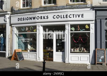 Rund um Bath eine wohlhabende und historische Stadt in Somerset UK, Designworks Collective. Stockfoto
