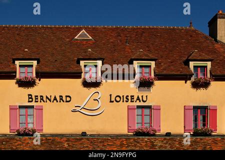 Das Hôtel Le Relais Bernard Loiseau mit dem mit einem Michelin-Stern ausgezeichneten Restaurant La Côte Dor, Saulieu, Frankreich Stockfoto