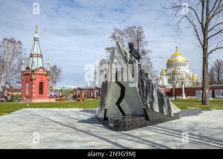 KRONSTADT, RUSSLAND - 01. MAI 2022: Auf dem Territorium des Patriot Park. Kronstadt, Russland Stockfoto